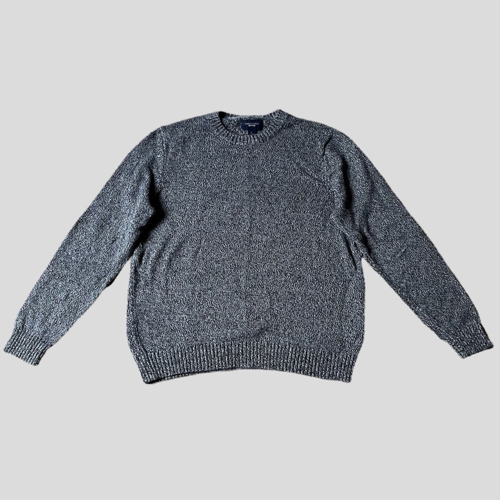 Lands' End Men's Crewneck Sweater - Gray